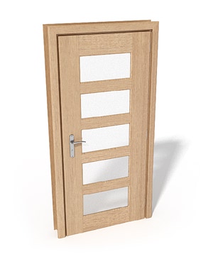 Solid Wood Door Model Series B��Light Color